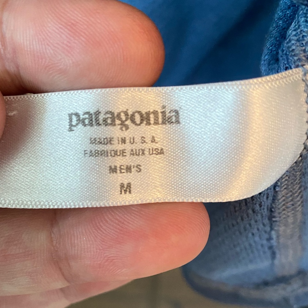 Patagonia / Capeline Zip-Neck Pullover / Blue / Medium - Picture 6 of 7